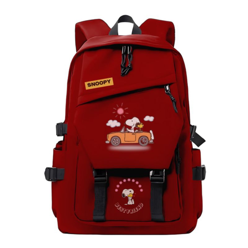 Tas Ransel Sekolah Anak Perempuan Tas Snoopy