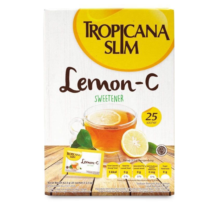 

Tropicana Slim Pemanis Lemon 25 sachet @2,5g