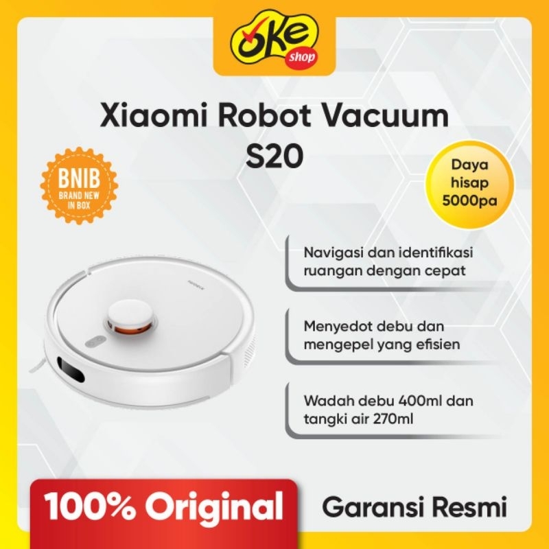 Xiaomi Robot Vacuum S20 - Garansi Resmi Xiaomi Indonesia