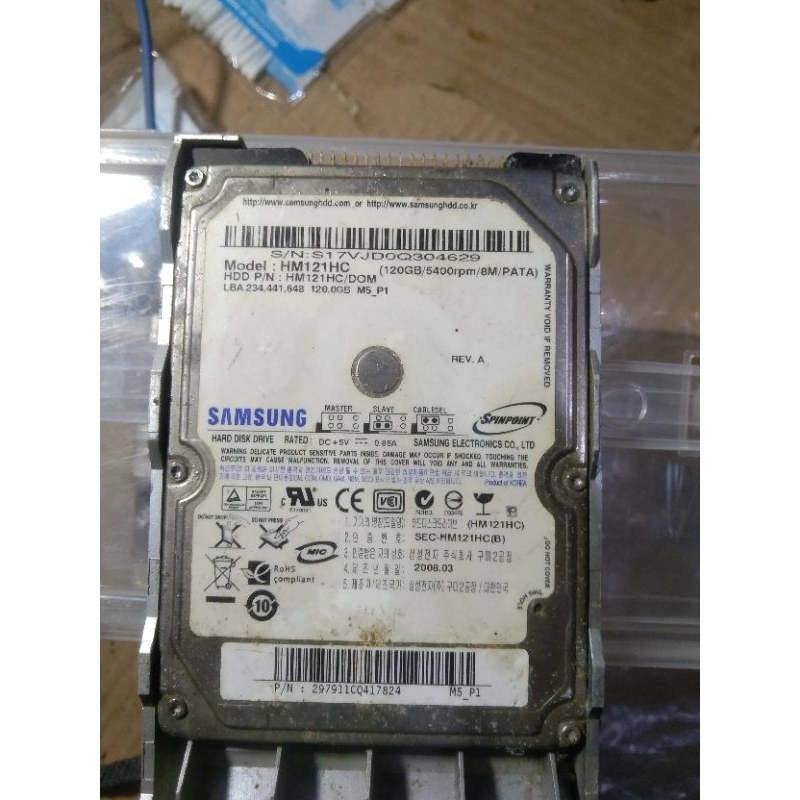 Hdd 2.5 laptop jadul IDE 120GB