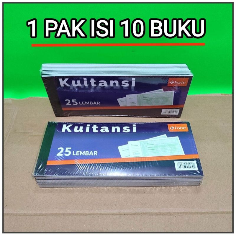 

1 Pak Buku Kwitansi Kecil Isi 10 Buku