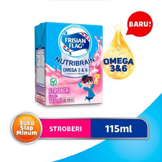 

Frisian Flag Omega Susu UHT Strawberry 115ml