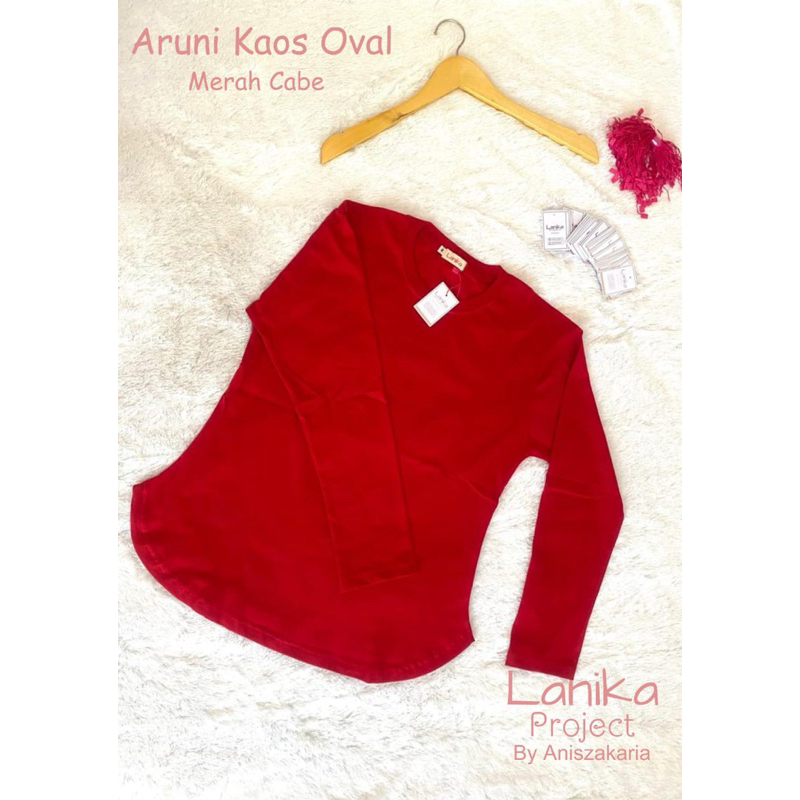 Aruni Kaos Polos Oval / Kaos Polos Wanita / Kaos Oval Wanita / Kaos Combed Polos