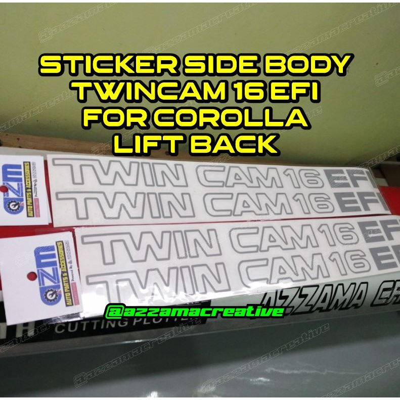 Stiker Twincam 16 EFI Stickers for Corolla Liftback