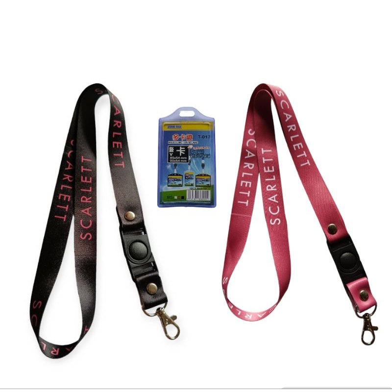 

tali id card / lanyard Scarlett ready stock