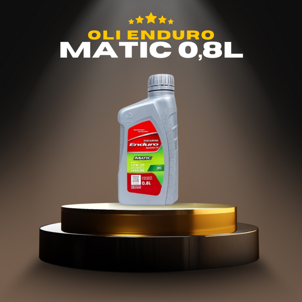 Oli mesin Enduro MATIC 0,8L/OLI MESIN MATIC 10W-30/PELUMAS MOTOR ENDURO MATIC/OLI MESIN