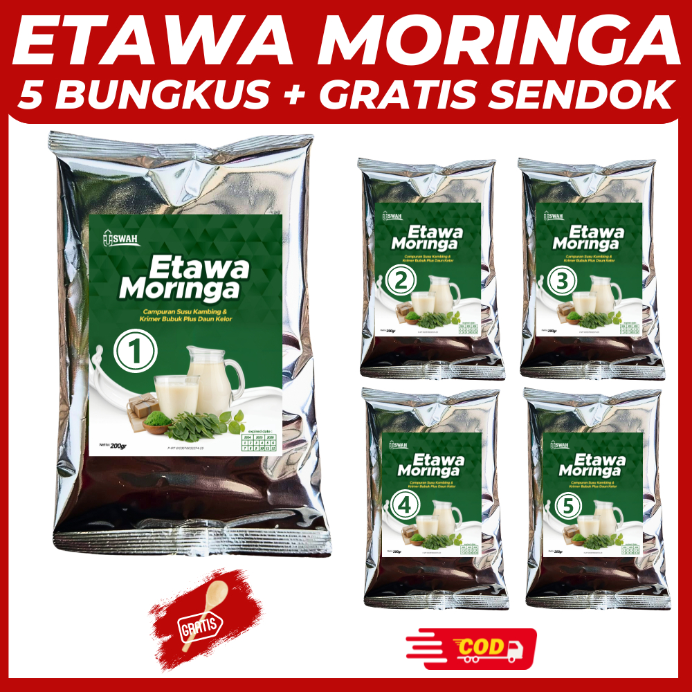 

Susu Kambing Etawa MORINGA USWAH Bubuk Kelor 1 Kg 1000 Gram