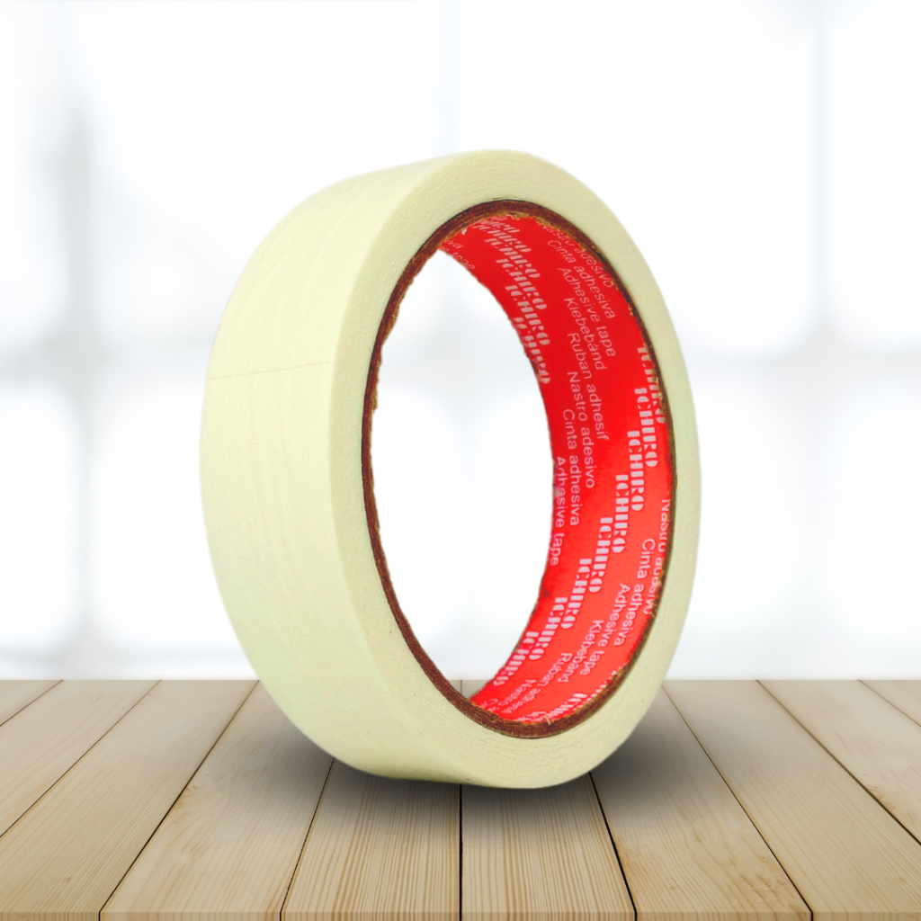 

1 inchi x 21 CREAM Masking tape ICHIRO original 100% lakban kertas murah berkualitas