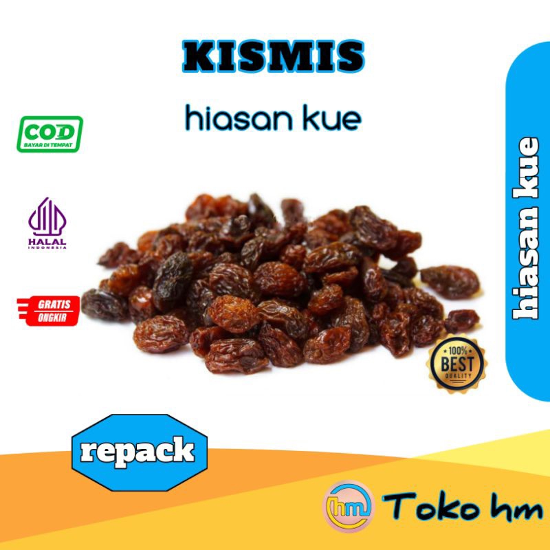 

Kismis dark raisin / kismis hitam original (repack )