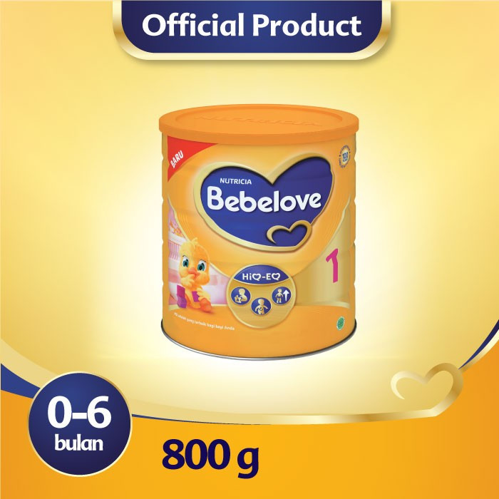 BEBELOVE 1 800G SUSU FORMULA BAYI 0-6 BULAN NUTRICIA KALENG / SUSU ANAK BARU LAHIR / MAMA SUSU