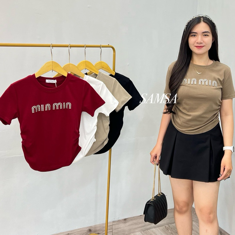 ATASAN WANITA SERUT SAMPING IMPORT 317 KAOS SERUT SAMPING IMPORT MOTIF 3D