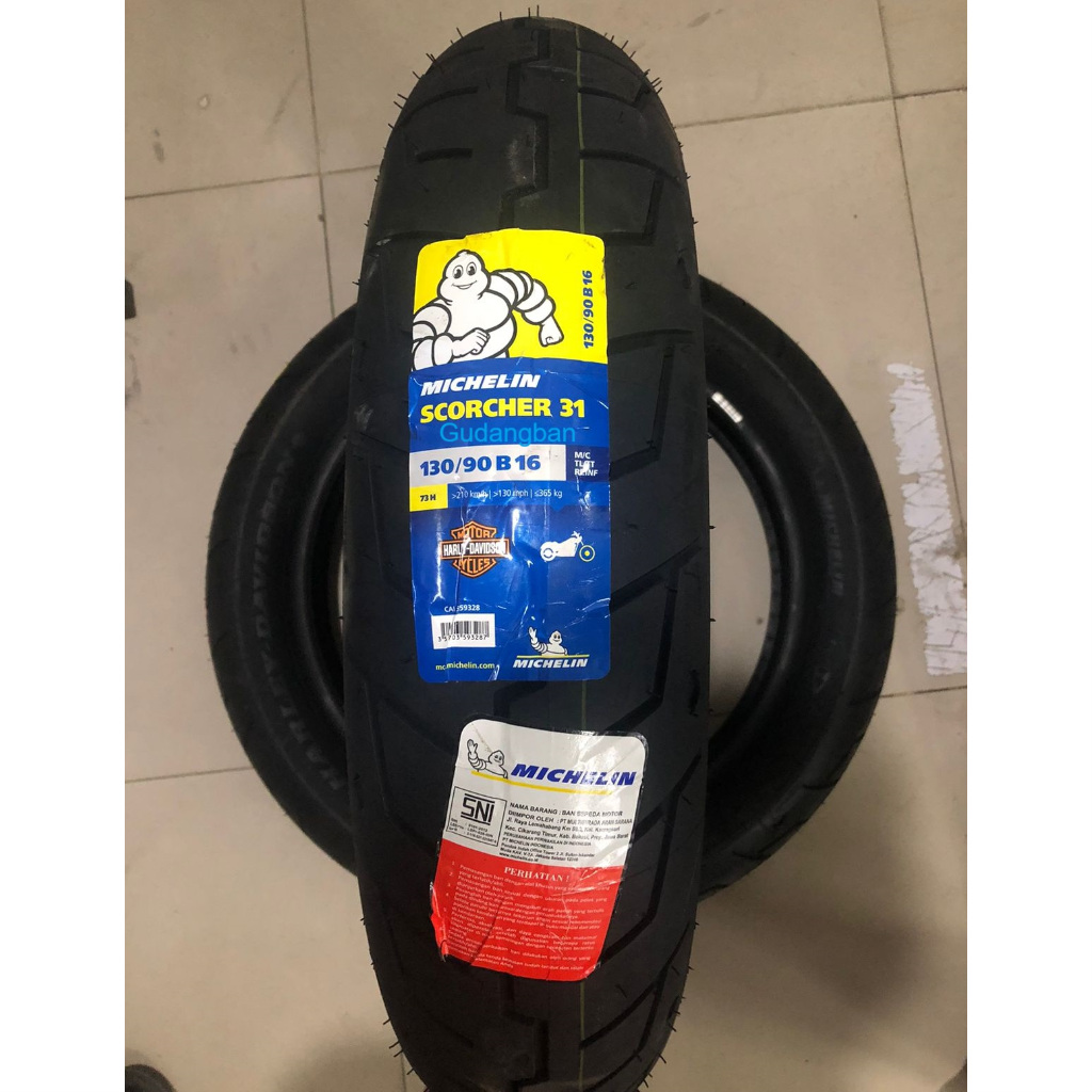 ( RING 16 ) Michelin Scorcher 31 Ukuran 130 90 16 Ban luar Motor HARLEY DAVIDSON ORIGINAL BERGARANSI