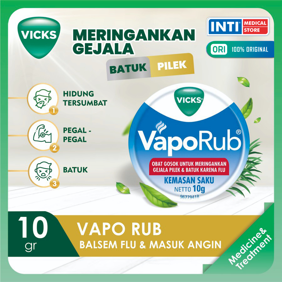 VICKS | Vaporub 10gr | Balsam | Balsam Anak | Balsam Flu & Masuk Angin