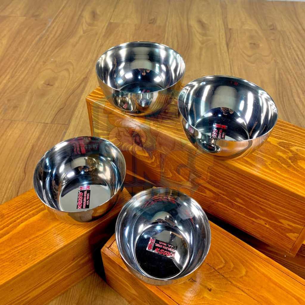 MANGKOK STAINLESS ROSH JK WATI / Tempat Makan Untuk Hewan / Anjing Dan Kucing