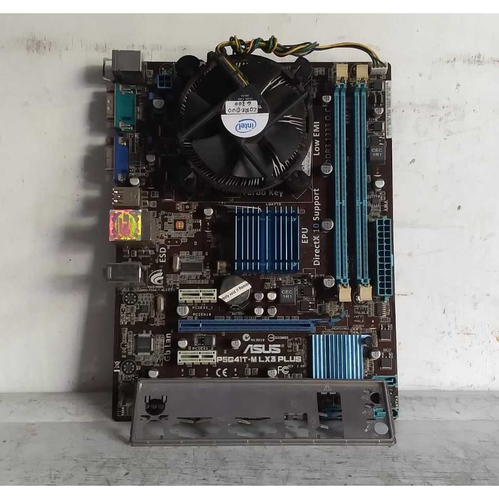 Motherboard ASUS MODEL P5G41T-M LX3 PLUS dan processor CORE DUO 6300