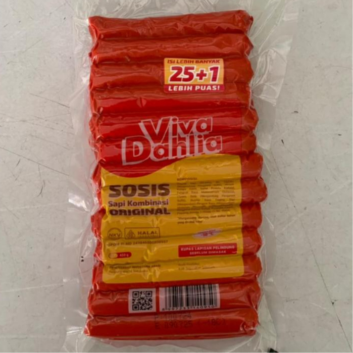 

Viva Dahlia Sosis Sapi Kombinasi Original 450 Gram