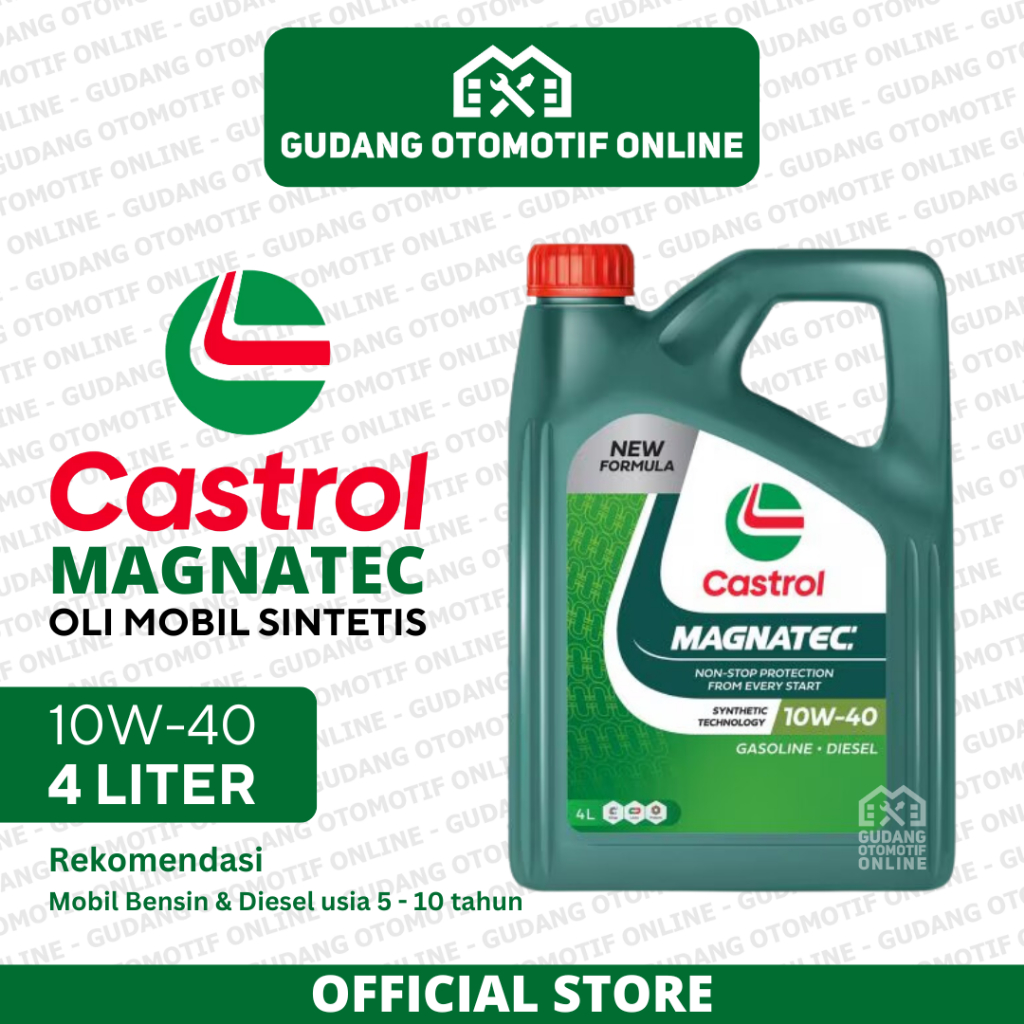 Oli Castrol Magnatec 10W-40 4L 4 Liter Original - Oli Mesin Mobil Sintetis
