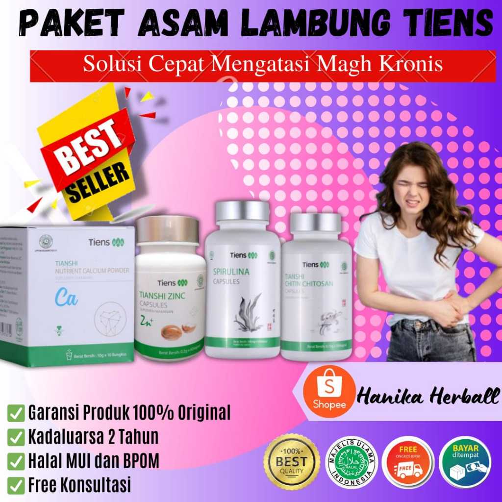 Obat Cina Ampuh Mengobati Asam Lambung Maag dan Asam Lambung Gerd Anxiety Chitin Chitosan Zinc