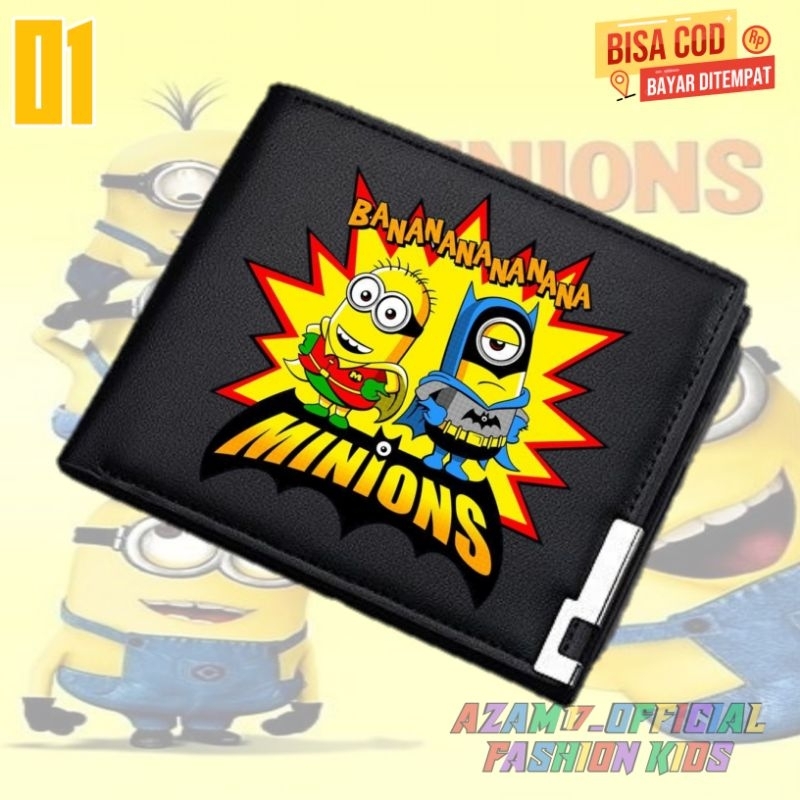 DOMPET WALLET ANAK MINIONS DESPICABLE ME 4 FREE NAMA / DOMPET LIPAT ANAK MINIONS