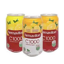 

Hemaviton C1000 kaleng orange lemon less sugar 330ml