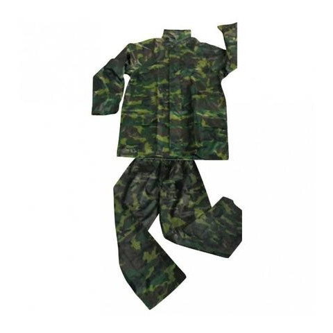 Jas Hujan RAINSUIT KRISBOW PVC M CAMOUFLAGE KW1000531 KW10-531 Setelan Raincoat Army Tentara