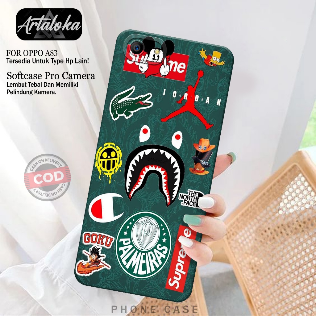 Case Hp OPPO A83 Fashion Case Branded Softcase OPPO A83 Silikon TPU Pro Camera Casing OPPO A83 Cover