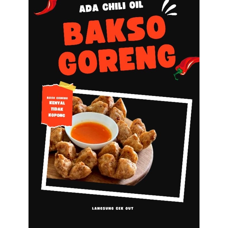 Bakso Ayam Goreng Mekar Frozen Mentah
