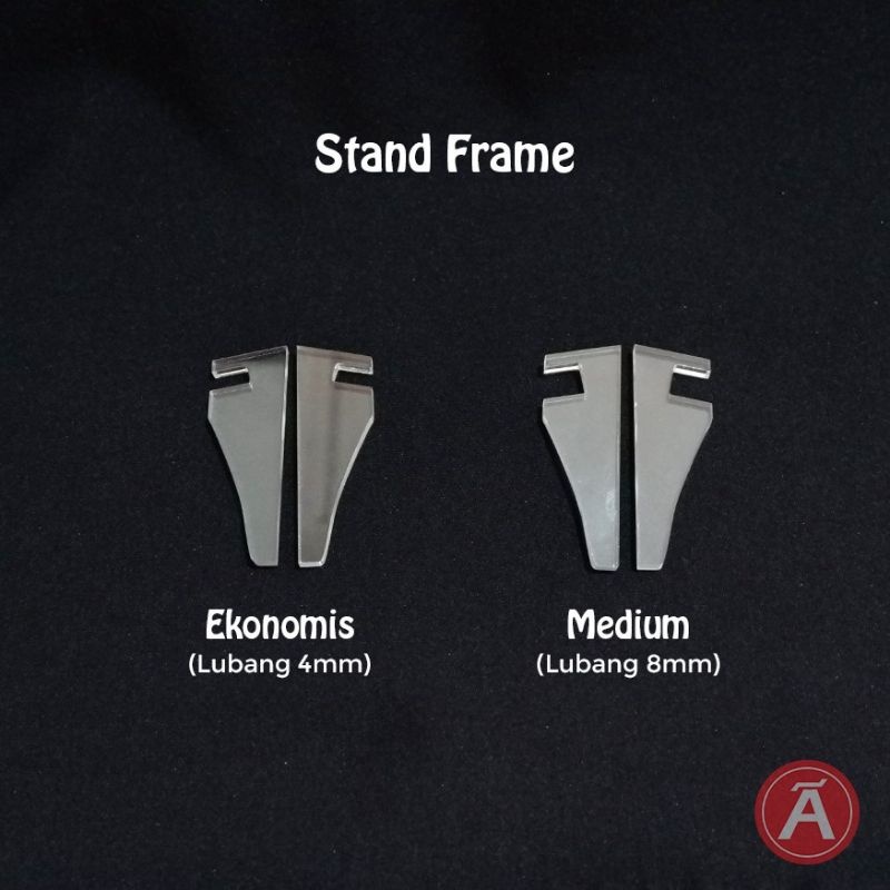 Stand Frame Acrylic 2R 3R 4R 5R 6R Kaki Penyangga Bingkai PC MPC Photocard Postcard Akrilik
