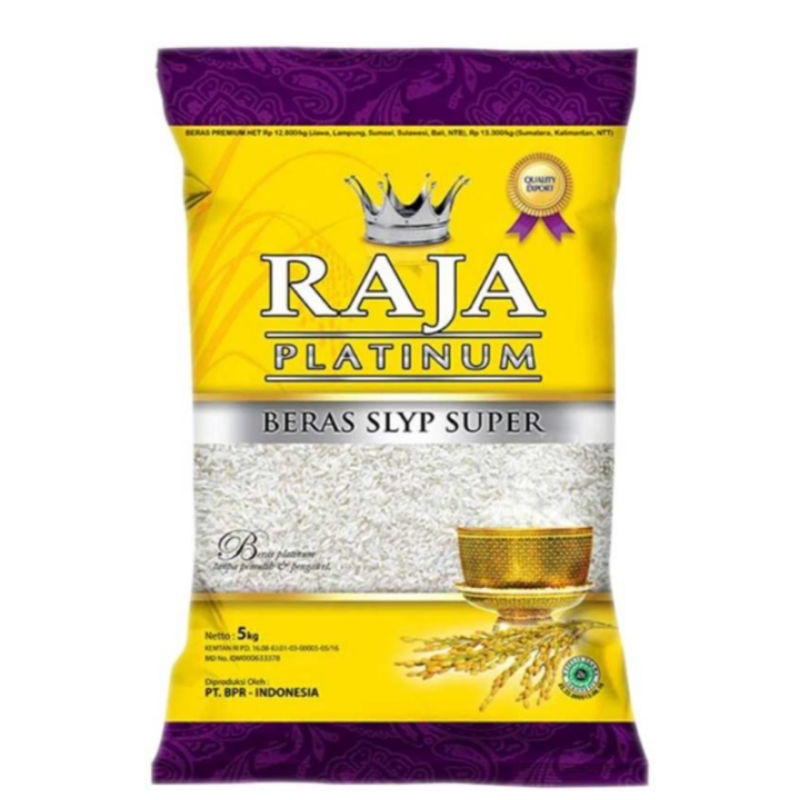 

Raja platinum beras SLYP super 5 kg GOSEND GRAB SPX