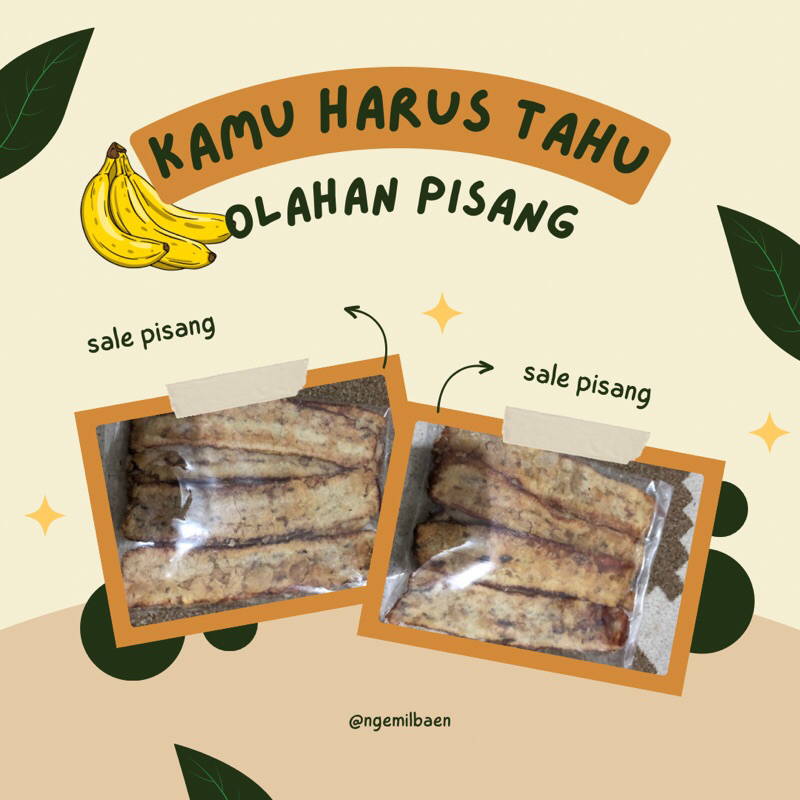 

Sale Pisang kebumen/ Camilan Kebumen/ Camilan manis Gurih