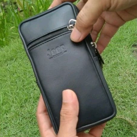 casing HP bahan kulit asli ukuran HP 7 inch