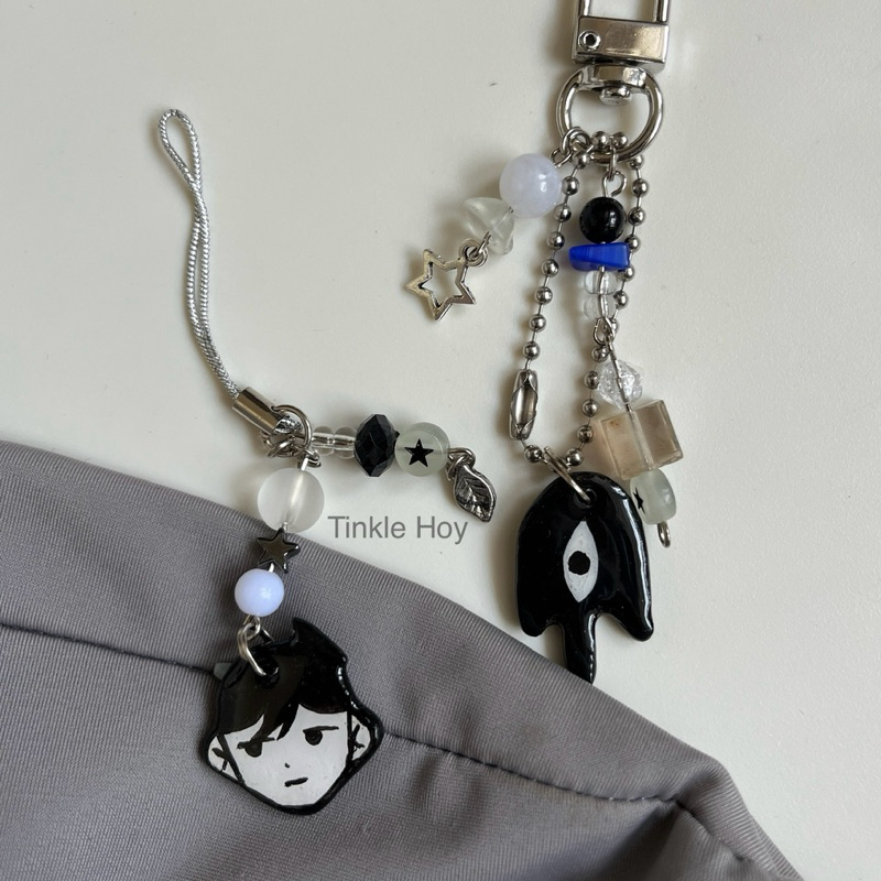 omori beads keychain