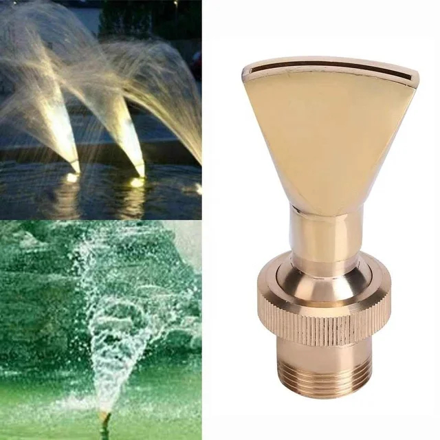 Nozzle Air Mancur Bentuk Kipas / Kepala Nozzle Bahan Kuningan 1/2DN 3/4DN