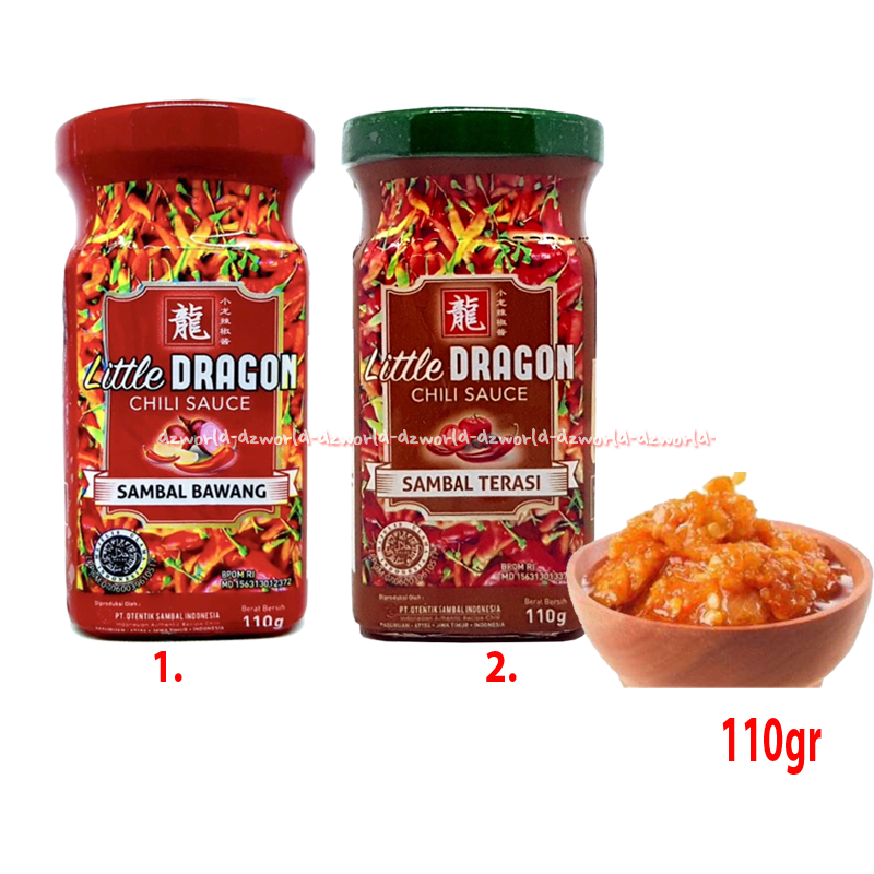 

Little Dragon 110gr Chili Sauce Sambal Bawang Oriental Sambel Instan Kemasan Botol Sambal Terasi