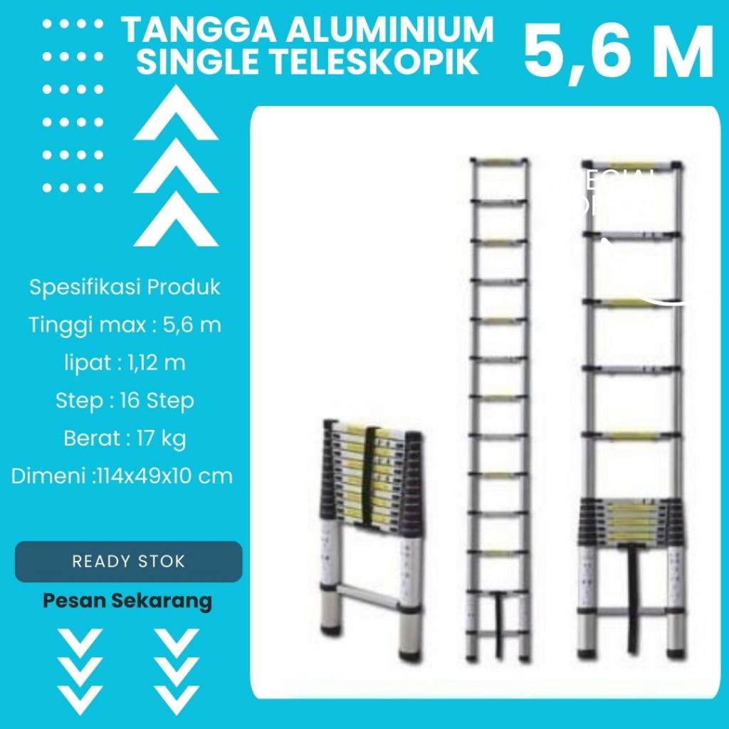 Tangga Teleskopik 5,6m Dalton