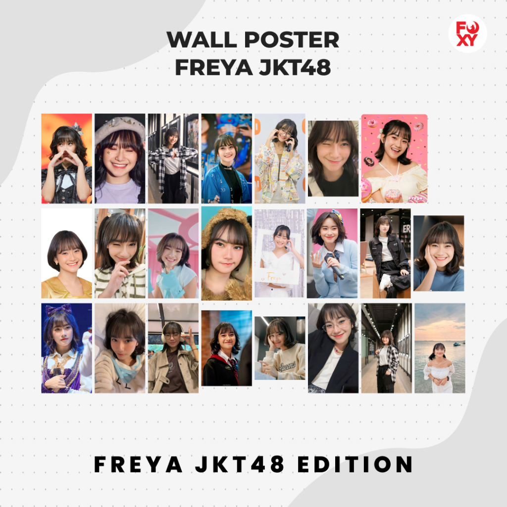 (24 Pcs) POSTER JKT48 FREYA | POSTER JKT48 | JKT48 | POSTER AESTHETIC