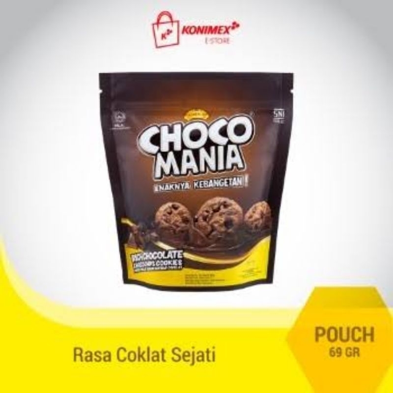 

CHOCO MANIA CHOCOCIPS COOKIES POUCH NETTO 69 GR