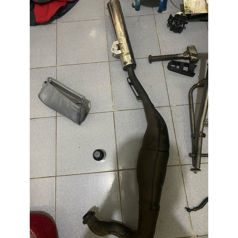 knalpot original bedahan kawasaki ninja rr new
