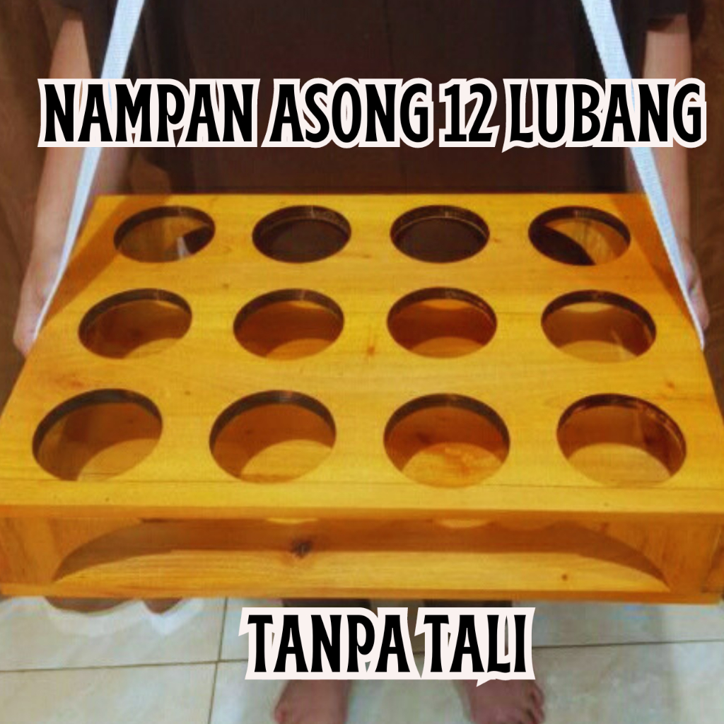 Nampan Asongan Kayu Kopi Tempat Asong Tatakan Minuman Pop Ice Kekinian