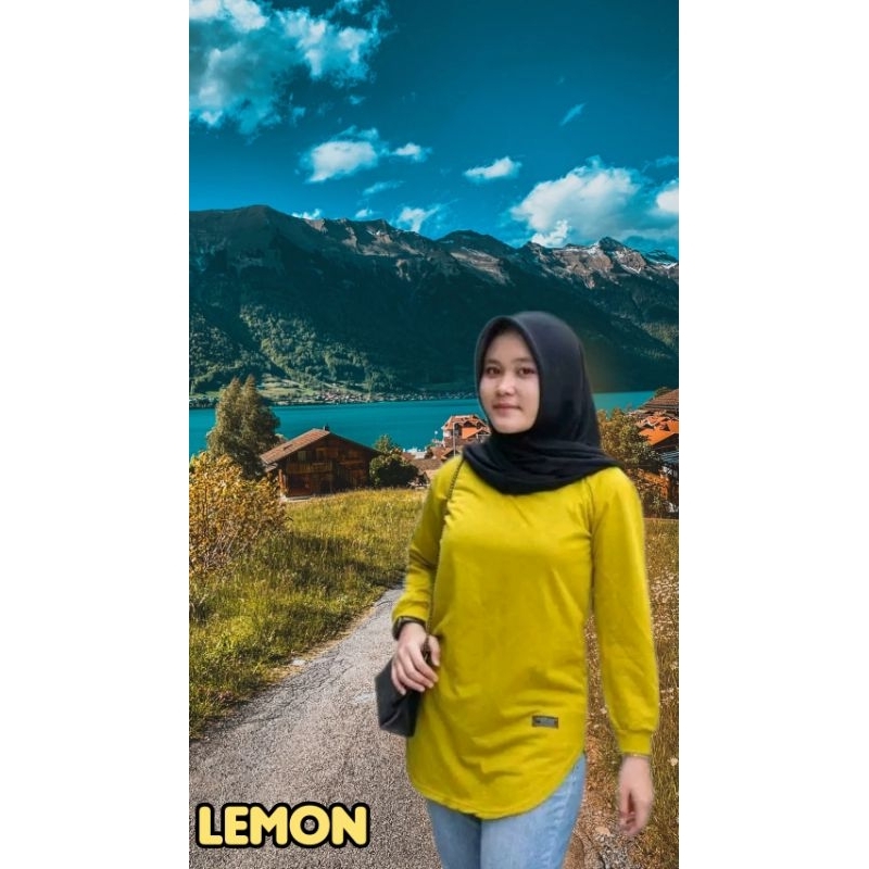 BEST SALE BESTPROMO KAOS WANITA LENGAN PANJANG PREMIUM SIZE L XL XXL ZOLA ZOLAQU JUMBO KAOS POLOS