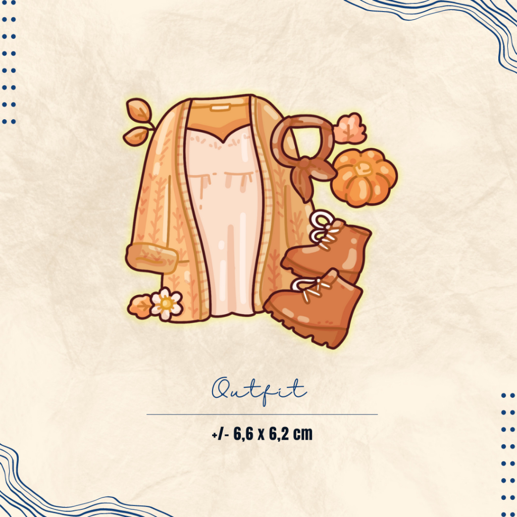 

Outfit Sticker Aesthetic Pumpkin Autumn Collection