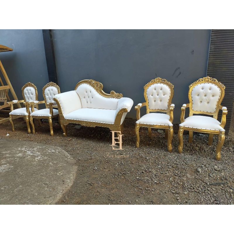 KURSI LOUIS MIRING/kursi pelaminan/kursi wedding/kursi pernikahan/sofa lois/kursi lois/kursi manten/