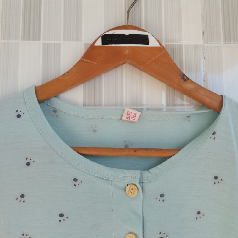 213. KAOS TIDUR PEREMPUAN BABY DOLL SIZE L  PRELOVED]