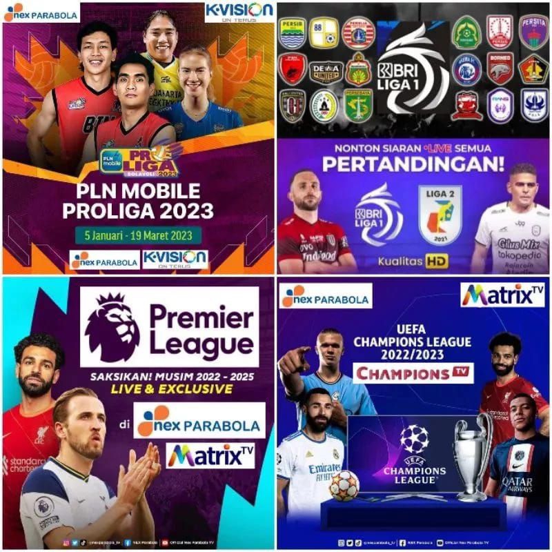 Paket Sports Premium Nex Parabola Matrix Garuda G1 G2 Sinema Mola Matrix Nex Combo Kualifikasi Piala