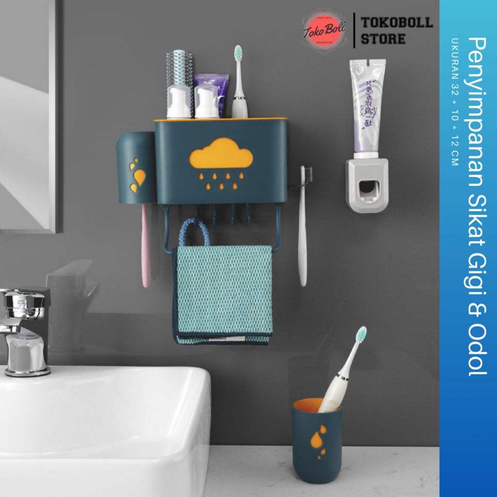 Rak Kamar Mandi Tempel Tempat Sikat Gigi kamar Mandi Rak Sabun Mandi Tempel Dinding Tanpa Paku
