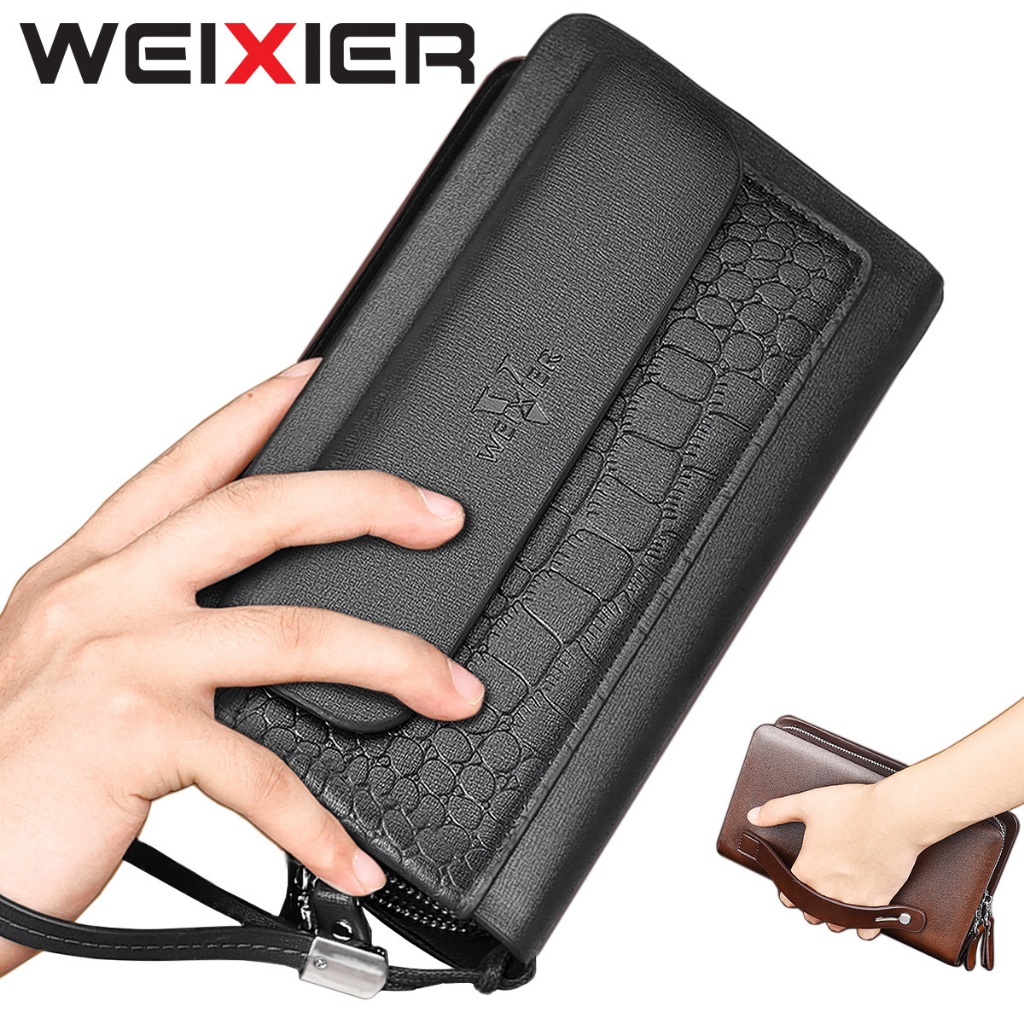 WEIXIER W123 Tas Tangan Pria Kulit Business Clutch Handbag WX-OS
