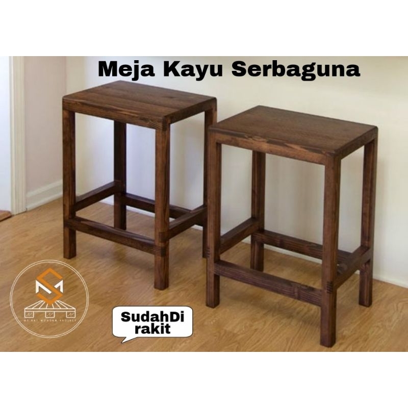 Meja Kayu Serbaguna/ Meja Tv/ Meja aquarium/ Meja Samping Minimalis Jati Belanda