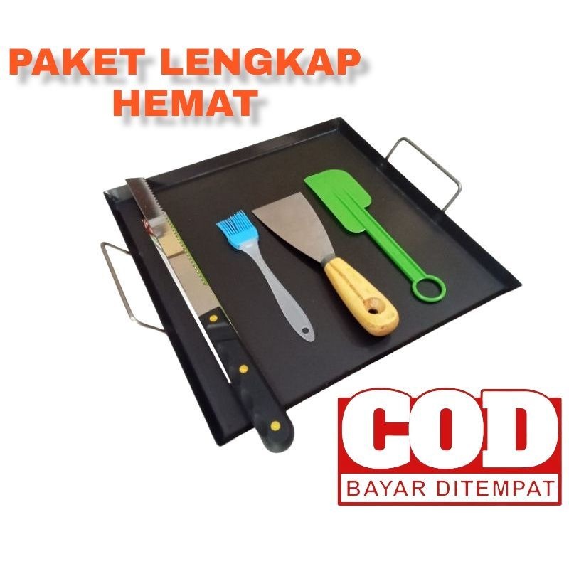 Wajan Roti Bakar / Wajan Kebab / Wajan Baja / Wajan Burger penggoreng roti bakar