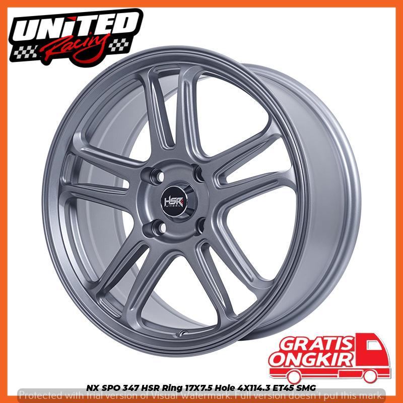 VELG RACING BINTANG R17 HSR NX SPO GREY UNTUK AVANZA GRAND LIVINA MAESTRO RING 17 PELEK MURAH