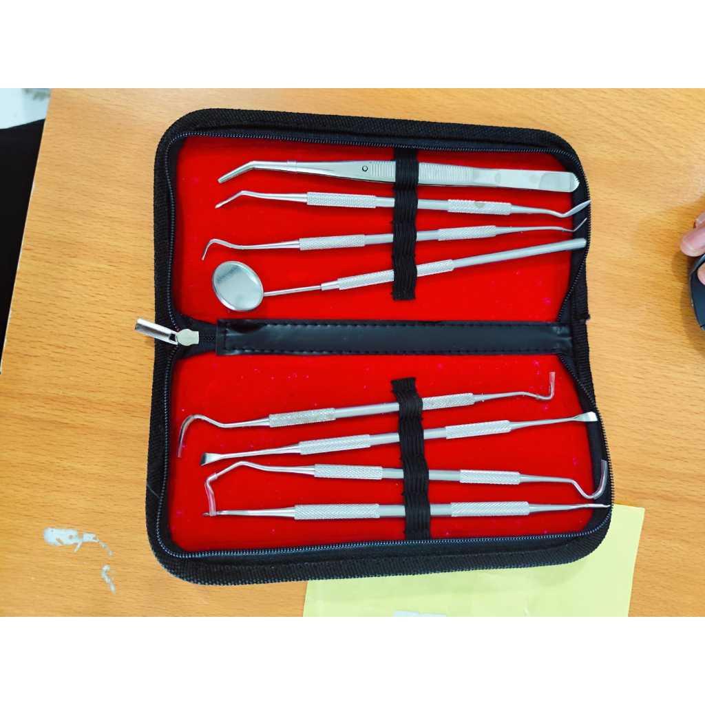 Dental kit set 8pcs Alat dokter gigi Dental instrument perawatan gigi
